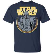 Load image into Gallery viewer, Star Wars The Mandalorian Simple Logo Circle Portrait T-Shirt Movie Fan Tshirt Fanart Gift Friends Logo T Shirts Quote Saying Slogans Shirt
