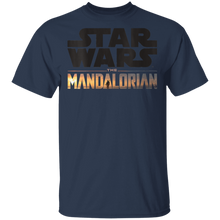 Load image into Gallery viewer, Womens Star Wars The Mandalorian Show Logo Stack C2 T-Shirt Movie Fan Tshirt Fanart Gift Friends Logo T Shirts Quote Saying Slogans Shirt
