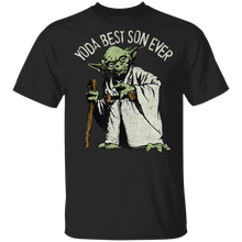 Load image into Gallery viewer, Star Wars Yoda The Best Son Ever Portrait T-Shirt Movie Fan Tshirt Fanart Gift Friends Logo T Shirts Quote Saying Slogans Shirt
