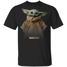 Load image into Gallery viewer, Star Wars The Mandalorian Logo The Child Simple Portrait T-Shirt Movie Fan Tshirt Fanart Gift Friends Logo T Shirts Quote Saying Slogans Shirt
