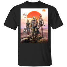 Load image into Gallery viewer, Star Wars The Mandalorian Group Poster T-Shirt Movie Fan Tshirt Fanart Gift Friends Logo T Shirts Quote Saying Slogans Shirt
