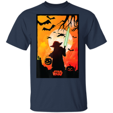 Load image into Gallery viewer, Star Wars Yoda Silhouette Halloween T-Shirt Movie Fan Tshirt Fanart Gift Friends Logo T Shirts Quote Saying Slogans Shirt
