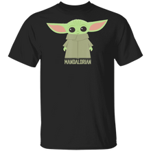 Load image into Gallery viewer, Star Wars The Mandalorian The Child Stance Portrait T-Shirt Movie Fan Tshirt Fanart Gift Friends Logo T Shirts Quote Saying Slogans Shirt

