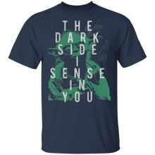 Load image into Gallery viewer, Star Wars Yoda Sense Dark Side In You Text Graphic T-Shirt Movie Fan Tshirt Fanart Gift Friends Logo T Shirts Quote Saying Slogans Shirt
