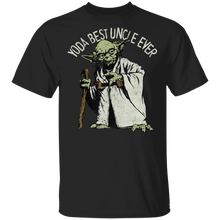 Load image into Gallery viewer, Star Wars Yoda Best Uncle Ever Portrait T-Shirt Movie Fan Tshirt Fanart Gift Friends Logo T Shirts Quote Saying Slogans Shirt
