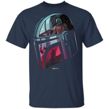 Load image into Gallery viewer, Star Wars The Mandalorian Helmet Scene Fill T-Shirt Movie Fan Tshirt Fanart Gift Friends Logo T Shirts Quote Saying Slogans Shirt
