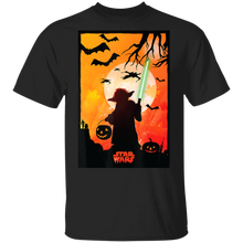 Load image into Gallery viewer, Star Wars Yoda Silhouette Halloween T-Shirt Movie Fan Tshirt Fanart Gift Friends Logo T Shirts Quote Saying Slogans Shirt
