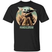 Load image into Gallery viewer, Star Wars The Mandalorian The Child Faded Portrait T-Shirt Movie Fan Tshirt Fanart Gift Friends Logo T Shirts Quote Saying Slogans Shirt
