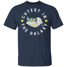 Load image into Gallery viewer, Star Wars The Mandalorian The Child Cutest Left Chest T-Shirt Movie Fan Tshirt Fanart Gift Friends Logo T Shirts Quote Saying Slogans Shirt
