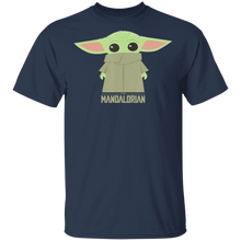 Load image into Gallery viewer, Star Wars The Mandalorian The Child Hidden Face Portrait T-Shirt Movie Fan Tshirt Fanart Gift Friends Logo T Shirts Quote Saying Slogans Shirt
