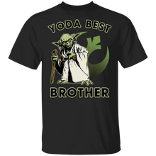Load image into Gallery viewer, Star Wars Yoda Best Brother Rebel Logo T-Shirt Movie Fan Tshirt Fanart Gift Friends Logo T Shirts Quote Saying Slogans Shirt
