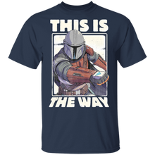 Load image into Gallery viewer, Star Wars The Mandalorian This Is The Way Portrait T-Shirt Movie Fan Tshirt Fanart Gift Friends Logo T Shirts Quote Saying Slogans Shirt
