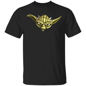 Star Wars Clone Wars Yoda Big Face T-Shirt Movie Fan Tshirt Fanart Gift Friends Logo T Shirts Quote Saying Slogans Shirt