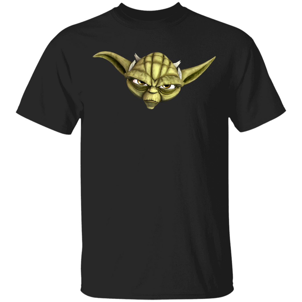 Star Wars Clone Wars Yoda Big Face T-Shirt Movie Fan Tshirt Fanart Gift Friends Logo T Shirts Quote Saying Slogans Shirt