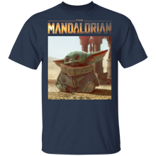 Load image into Gallery viewer, Star Wars The Mandalorian The Child Portrait Logo T-Shirt Movie Fan Tshirt Fanart Gift Friends Logo T Shirts Quote Saying Slogans Shirt
