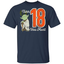 Load image into Gallery viewer, Star Wars Yoda 18th Birthday T-Shirt Movie Fan Tshirt Fanart Gift Friends Logo T Shirts Quote Saying Slogans Shirt
