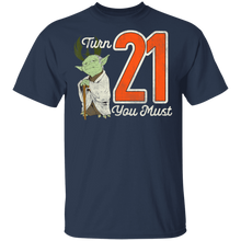 Load image into Gallery viewer, Star Wars Yoda 21st Birthday T-Shirt Movie Fan Tshirt Fanart Gift Friends Logo T Shirts Quote Saying Slogans Shirt
