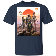 Load image into Gallery viewer, Star Wars The Mandalorian Group Poster T-Shirt Movie Fan Tshirt Fanart Gift Friends Logo T Shirts Quote Saying Slogans Shirt
