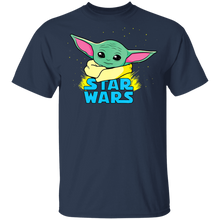 Load image into Gallery viewer, Star Wars The Mandalorian The Child Comic Book Illustration T-Shirt Movie Fan Tshirt Fanart Gift Friends Logo T Shirts Quote Saying Slogans Shirt
