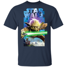 Load image into Gallery viewer, Star Wars Yoda Poster T-Shirt Movie Fan Tshirt Fanart Gift Friends Logo T Shirts Quote Saying Slogans Shirt
