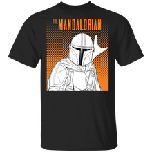 Load image into Gallery viewer, Star Wars The Mandalorian Halftone Portrait T-Shirt Movie Fan Tshirt Fanart Gift Friends Logo T Shirts Quote Saying Slogans Shirt
