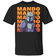 Load image into Gallery viewer, Star Wars The Mandalorian Mando Name Stack Portrait T-Shirt Movie Fan Tshirt Fanart Gift Friends Logo T Shirts Quote Saying Slogans Shirt
