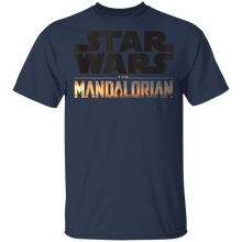 Load image into Gallery viewer, Star Wars The Mandalorian Show Logo Stack C2 T-Shirt Movie Fan Tshirt Fanart Gift Friends Logo T Shirts Quote Saying Slogans Shirt

