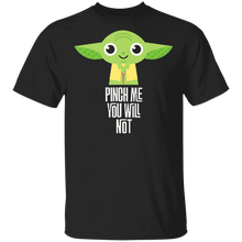 Load image into Gallery viewer, Star Wars Yoda Pinch Me You Will Not St. Patrick's Day T-Shirt Movie Fan Tshirt Fanart Gift Friends Logo T Shirts Quote Saying Slogans Shirt
