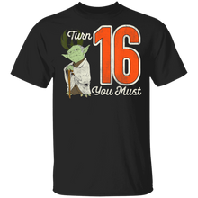 Load image into Gallery viewer, Star Wars Yoda 16th Birthday T-Shirt Movie Fan Tshirt Fanart Gift Friends Logo T Shirts Quote Saying Slogans Shirt
