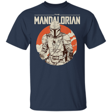 Load image into Gallery viewer, Star Wars The Mandalorian Orange Sun Portrait T-Shirt Movie Fan Tshirt Fanart Gift Friends Logo T Shirts Quote Saying Slogans Shirt
