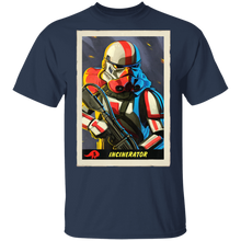 Load image into Gallery viewer, Star Wars The Mandalorian Incinerator Stormtrooper Card T-Shirt Movie Fan Tshirt Fanart Gift Friends Logo T Shirts Quote Saying Slogans Shirt
