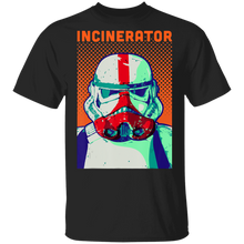 Load image into Gallery viewer, Star Wars The Mandalorian Incinerator Trooper Comic Portrait T-Shirt Movie Fan Tshirt Fanart Gift Friends Logo T Shirts Quote Saying Slogans Shirt
