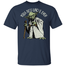 Load image into Gallery viewer, Star Wars Yoda Best Uncle Ever Portrait T-Shirt Movie Fan Tshirt Fanart Gift Friends Logo T Shirts Quote Saying Slogans Shirt
