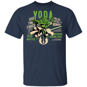 Star Wars Clone Wars Yoda Jedi Master Portrait T-Shirt Movie Fan Tshirt Fanart Gift Friends Logo T Shirts Quote Saying Slogans Shirt
