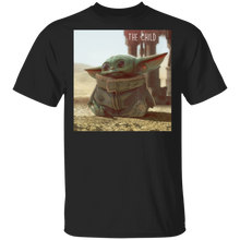 Load image into Gallery viewer, Star Wars The Mandalorian The Child Cute Scene T-Shirt Movie Fan Tshirt Fanart Gift Friends Logo T Shirts Quote Saying Slogans Shirt
