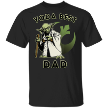 Load image into Gallery viewer, Star Wars Yoda Best Dad Rebel Logo T-Shirt Movie Fan Tshirt Fanart Gift Friends Logo T Shirts Quote Saying Slogans Shirt
