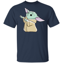 Load image into Gallery viewer, Star Wars The Mandalorian The Child Reaching Up Cartoon T-Shirt Movie Fan Tshirt Fanart Gift Friends Logo T Shirts Quote Saying Slogans Shirt
