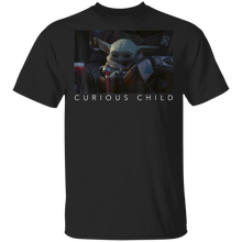Load image into Gallery viewer, Star Wars The Mandalorian The Child Curious Child Portrait T-Shirt Movie Fan Tshirt Fanart Gift Friends Logo T Shirts Quote Saying Slogans Shirt

