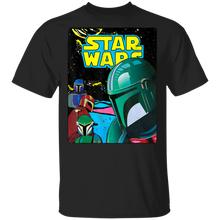 Load image into Gallery viewer, Star Wars The Mandalorian Retro Comic Cover T-Shirt Movie Fan Tshirt Fanart Gift Friends Logo T Shirts Quote Saying Slogans Shirt
