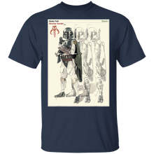Load image into Gallery viewer, Star Wars Boba Fett Bounty Hunter Mandalorian Poster T-Shirt Movie Fan Tshirt Fanart Gift Friends Logo T Shirts Quote Saying Slogans Shirt
