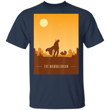 Load image into Gallery viewer, Star Wars The Mandalorian and The Child Poster T-Shirt Movie Fan Tshirt Fanart Gift Friends Logo T Shirts Quote Saying Slogans Shirt
