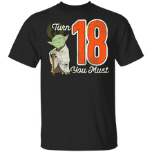 Load image into Gallery viewer, Star Wars Yoda 18th Birthday T-Shirt Movie Fan Tshirt Fanart Gift Friends Logo T Shirts Quote Saying Slogans Shirt
