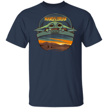 Load image into Gallery viewer, Star Wars The Mandalorian The Child Sunset Fill Logo T-Shirt Movie Fan Tshirt Fanart Gift Friends Logo T Shirts Quote Saying Slogans Shirt
