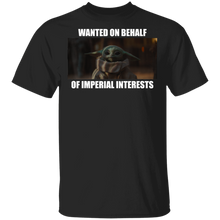 Load image into Gallery viewer, Star Wars The Mandalorian The Child Wanted Portrait T-Shirt Movie Fan Tshirt Fanart Gift Friends Logo T Shirts Quote Saying Slogans Shirt
