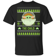 Load image into Gallery viewer, Star Wars The Mandalorian The Child Christmas Sweater Style T-Shirt Movie Fan Tshirt Fanart Gift Friends Logo T Shirts Quote Saying Slogans Shirt

